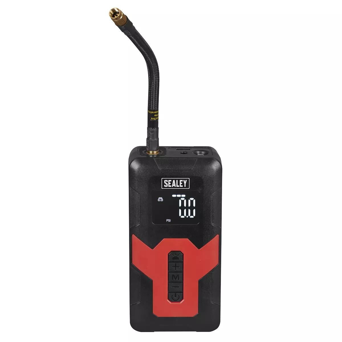 Sealey Tyre Inflator & Power Bank with Worklight Rechargeable 12v, CTI140