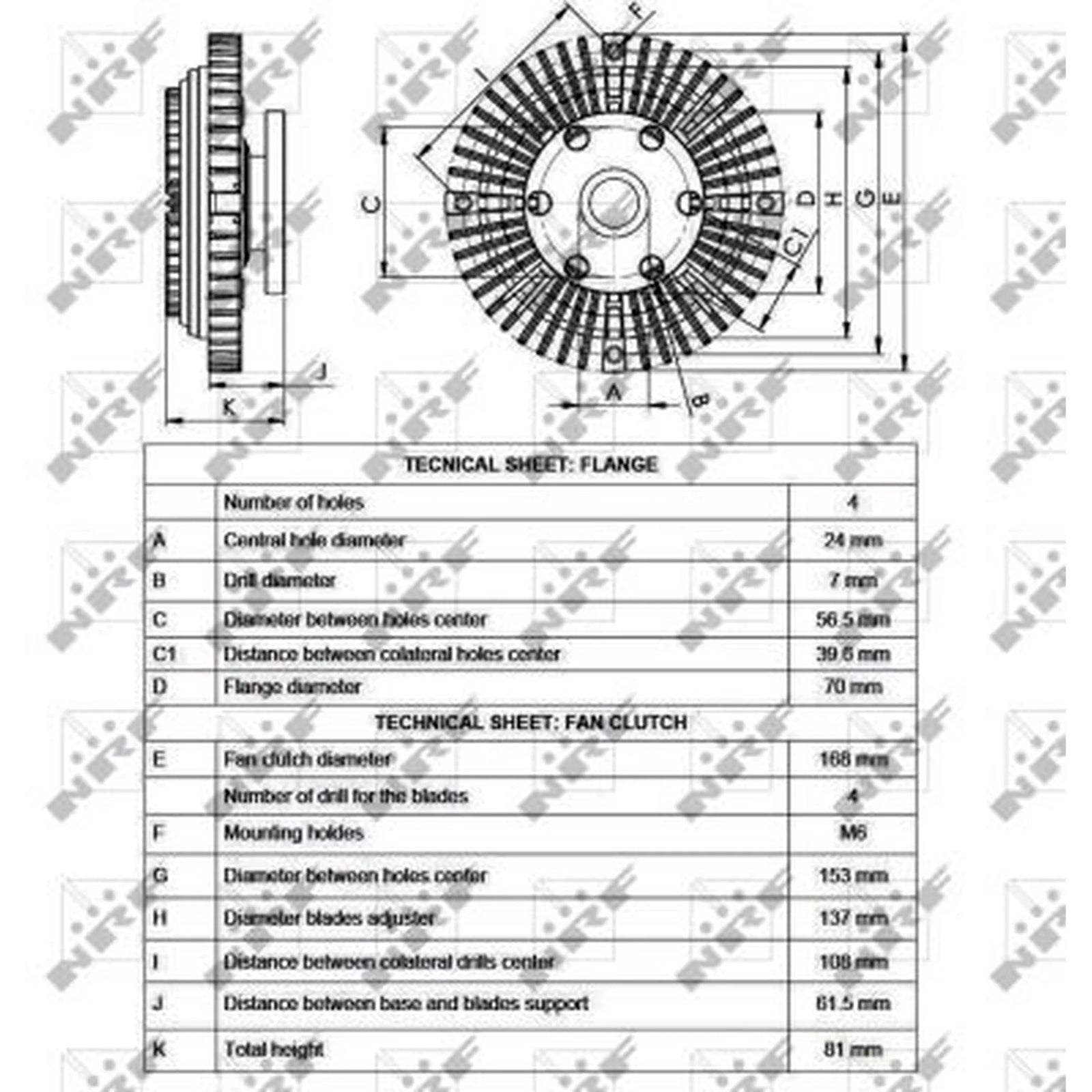 NRF Radiator Fan Clutch 49550