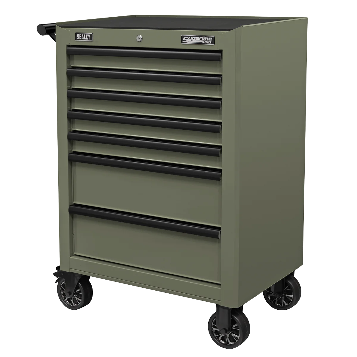 Sealey Heavy-Duty Rollcab 7 Drawer Tool Chest - Khaki