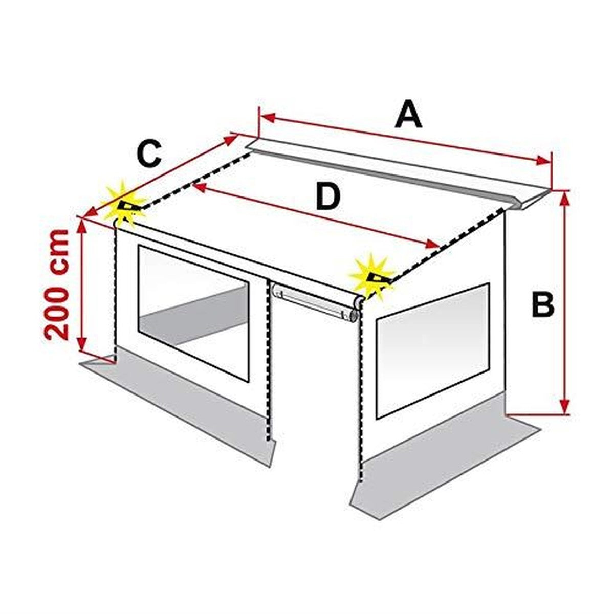 Fiamma Caravanstore Zip Canopy Xl 36M Royal Grey 06771E02R