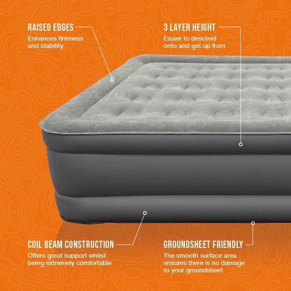 Vango Blissful Double Airbed Double Nocturne Grey