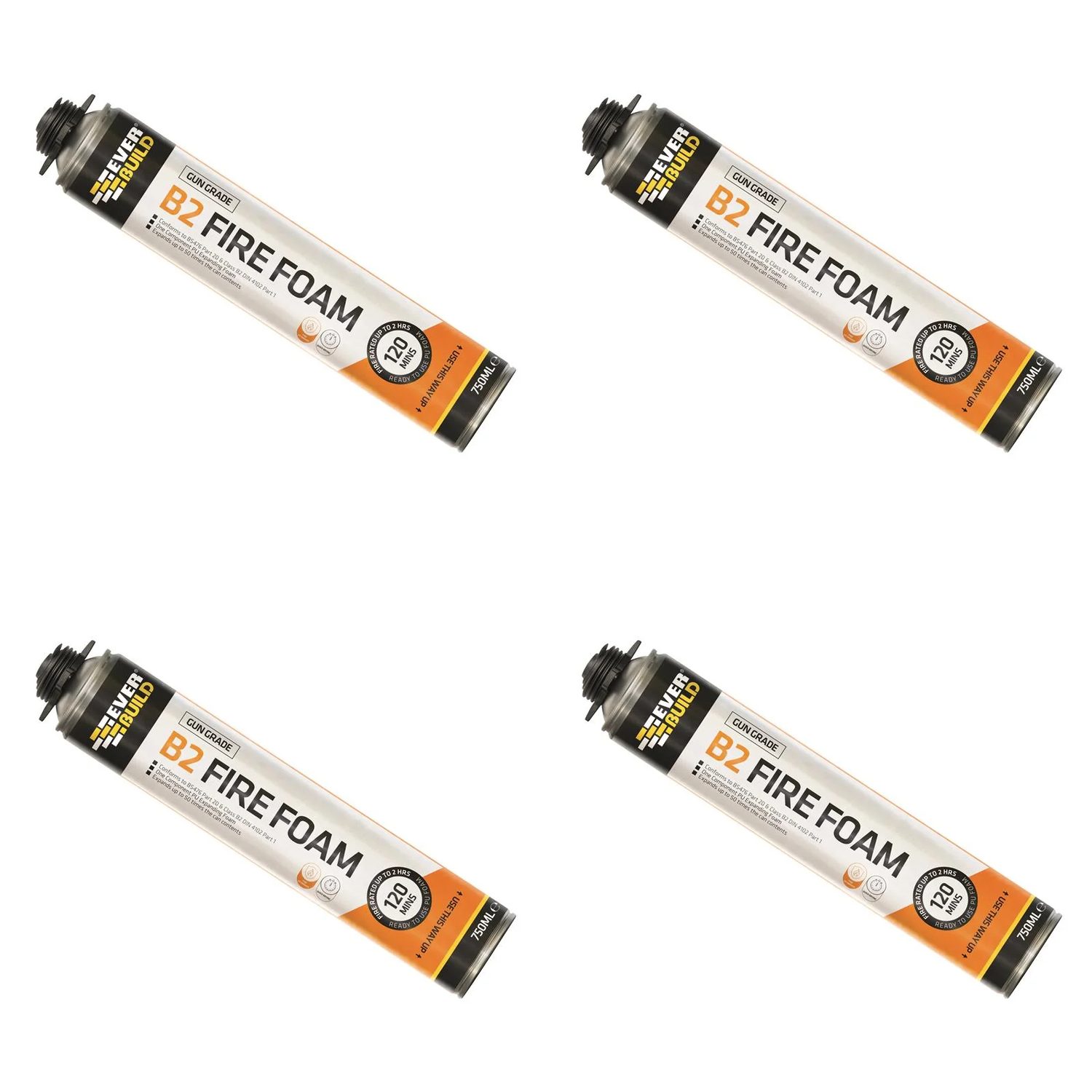 Everbuild Sika Fire Foam B2 Gun Grade Aerosol 750ml - 488718
