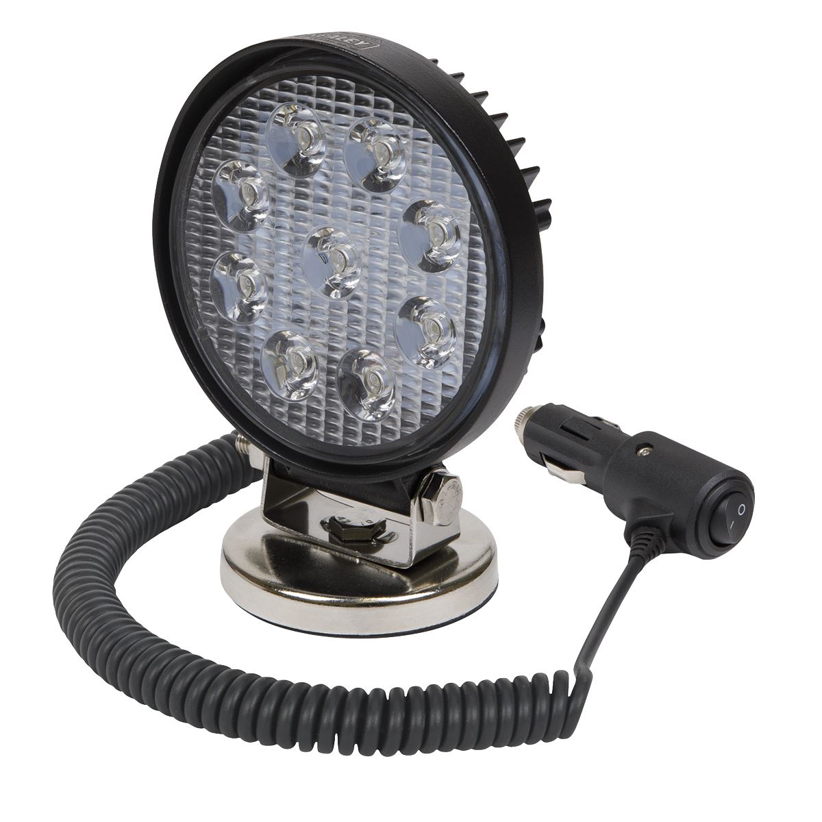Sealey Round Worklight with Magnetic Base 27W LED LED3RM