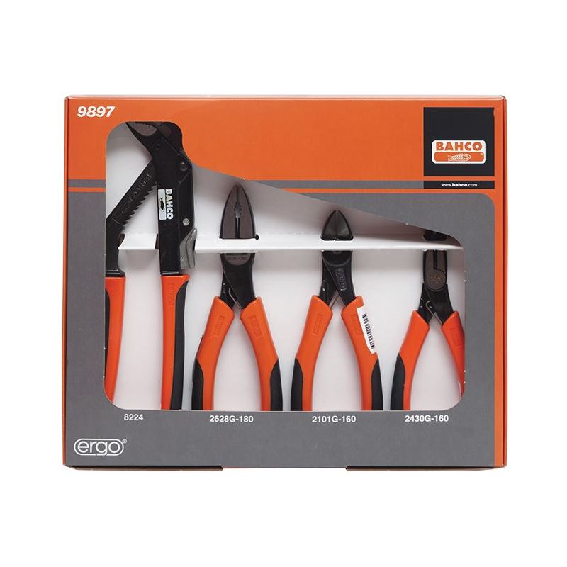 Bahco 9897 Plier Set, 4 Piece