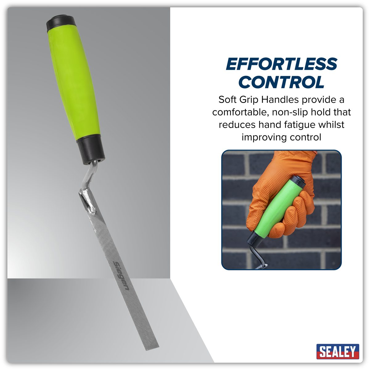 Sealey Siegen Brick Jointer 13mm with Soft Grip Handle