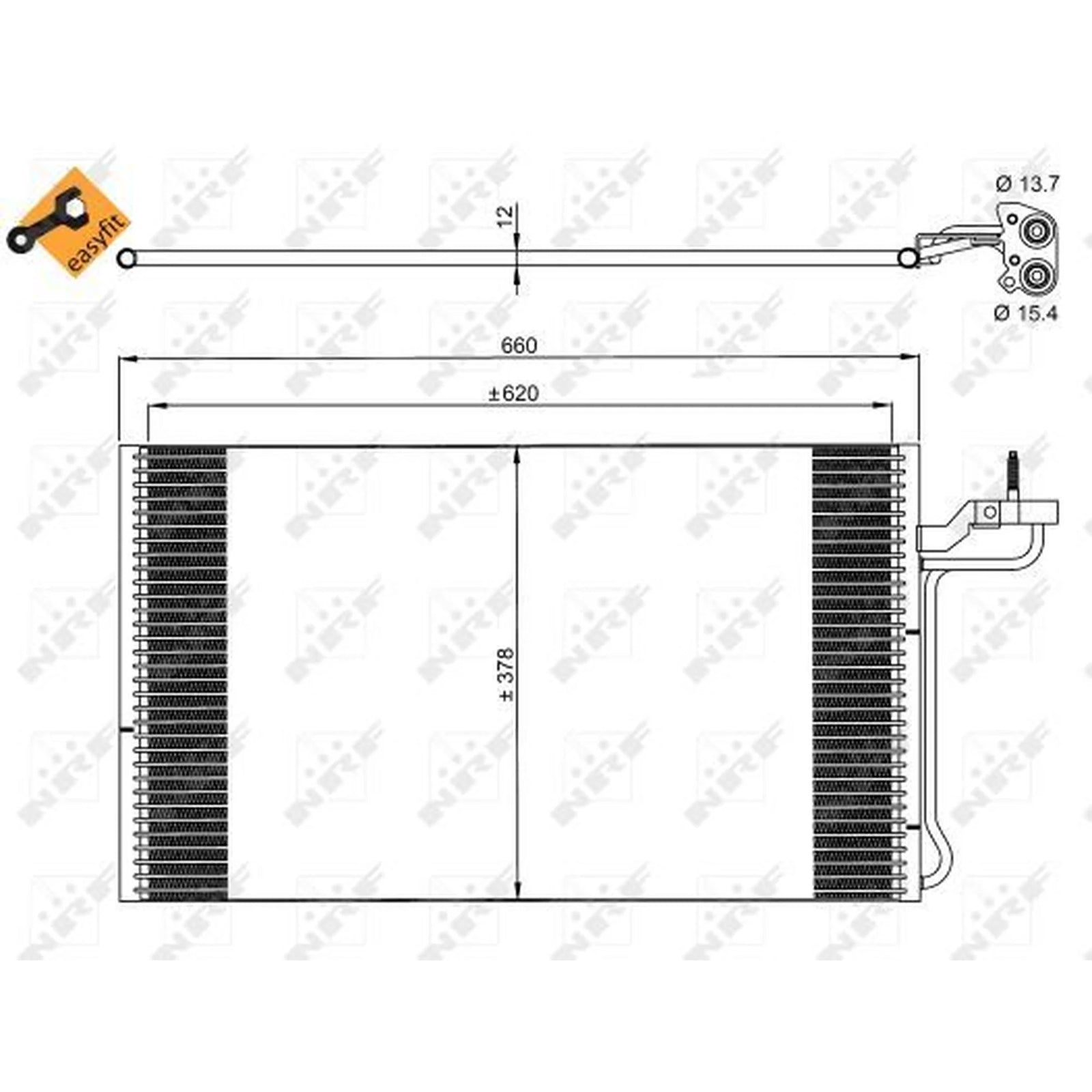 NRF Air Conditioning Condenser 35882