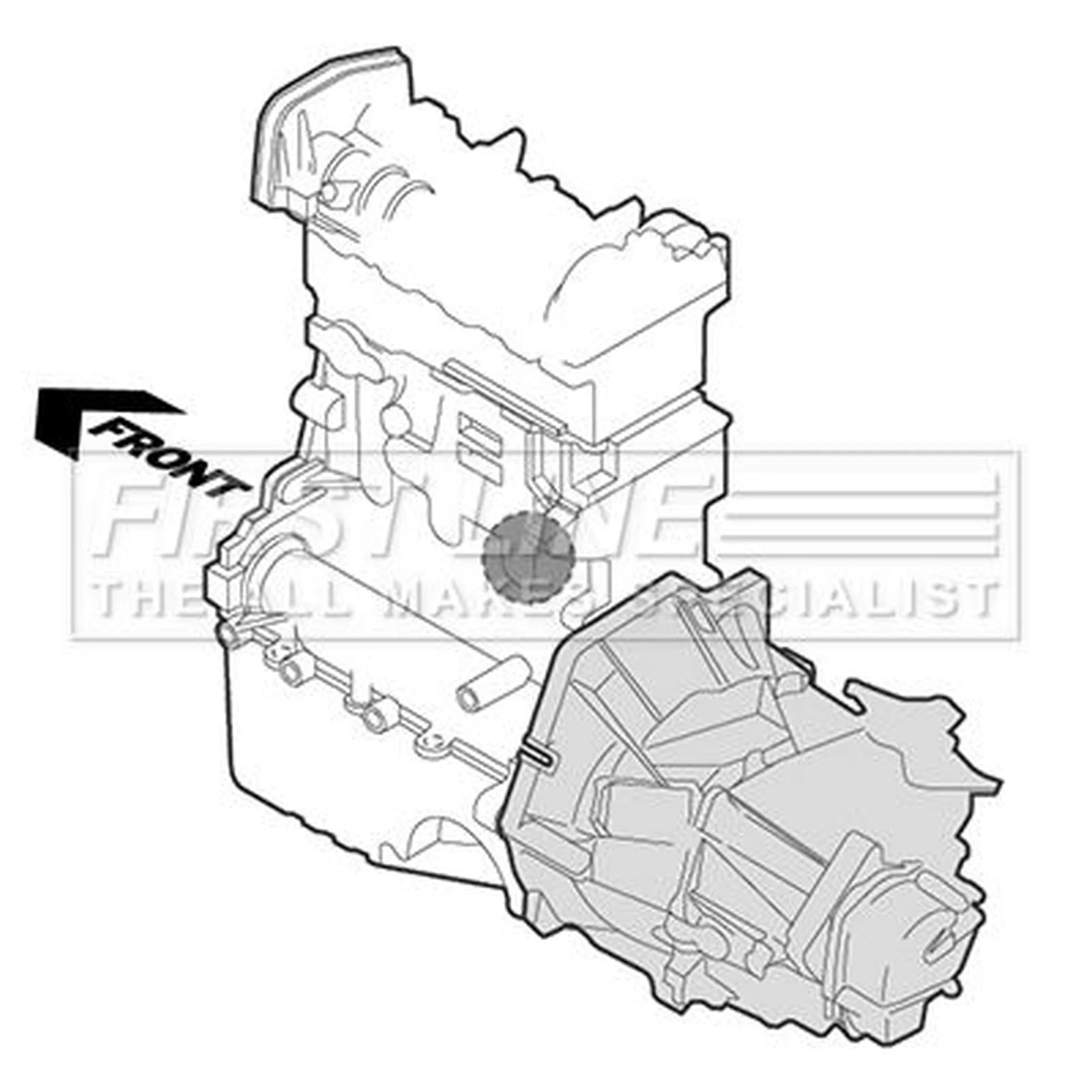 First Line Engine Mount Mounting fits Mercedes-Benz Gl-Class 2013-2015 166.856