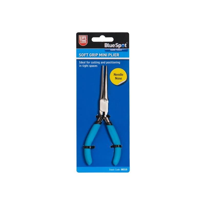 Bluespot Tools Soft Grip Mini Needle Nose Pliers