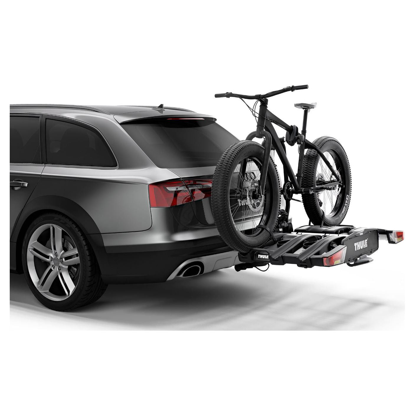 Thule EasyFold XT three-bike platform towbar bike rack black/aluminium Towbar Bike Rack