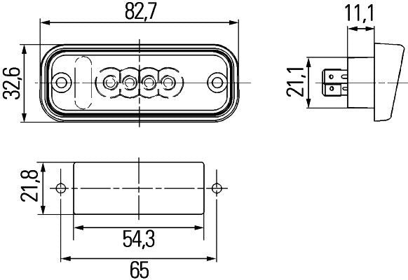 Hella Licence Plate Light / Lamp 2KA 010 278-317