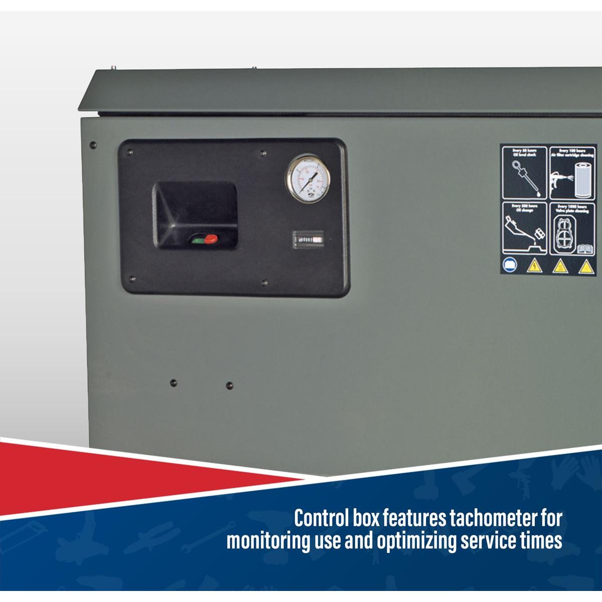 Sealey 200L Low Noise Belt Drive Air Compressor with Cast Cylinders 3hp