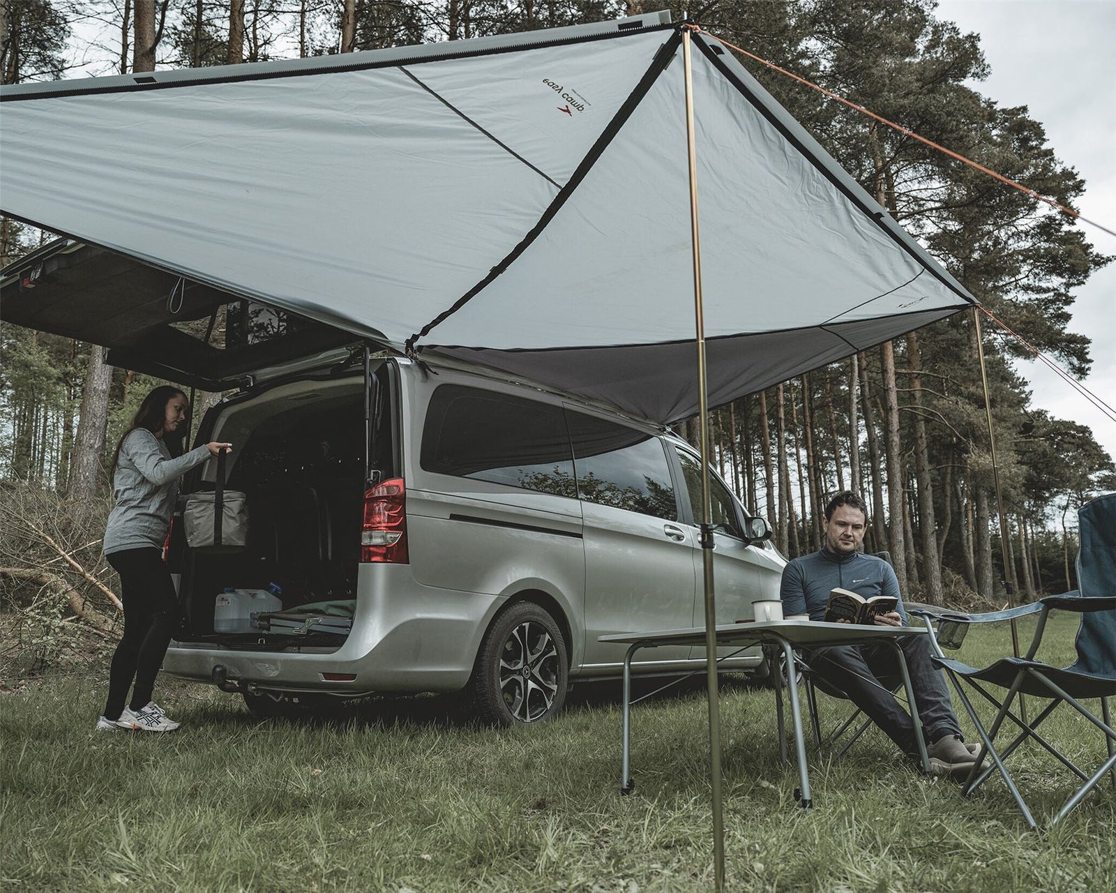 Easy Camp Lom Tri Campervan Canopy Grey Sun Shade