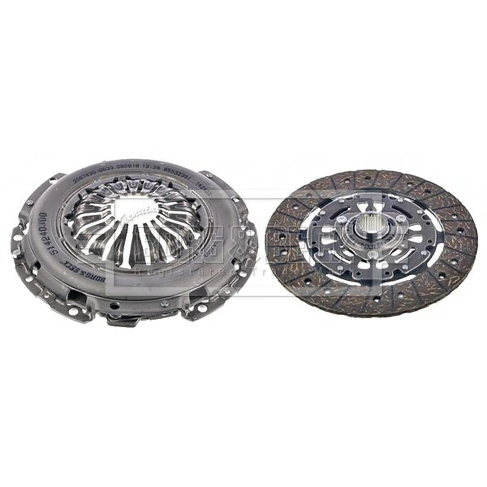 Borg & Beck Clutch Kit Set 3pc 240mm HK2643