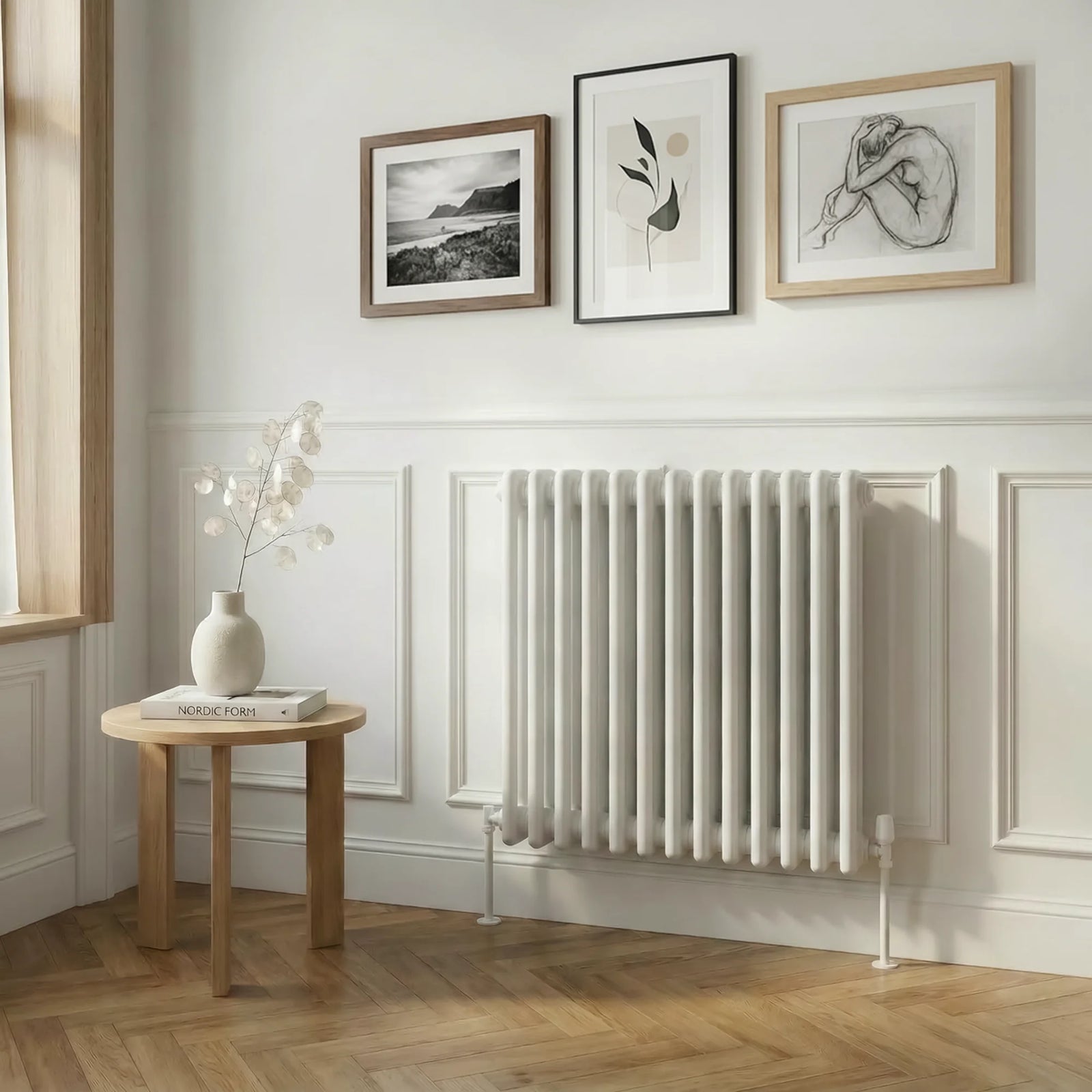 Baridi Horizontal Radiator DH367 600 x 607mm White