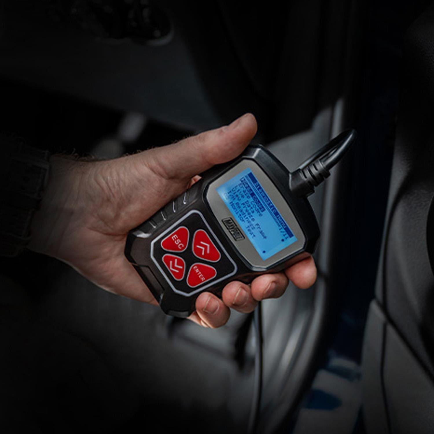 Maypole OBD2 Diagnostic Tool with 2" LCD Display - Read Codes, Live Data, I/M Test