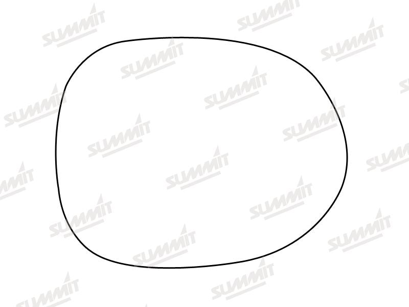 Summit Stick-On Standard Mirror Glass fits Honda Civic 06 on RHS LHS