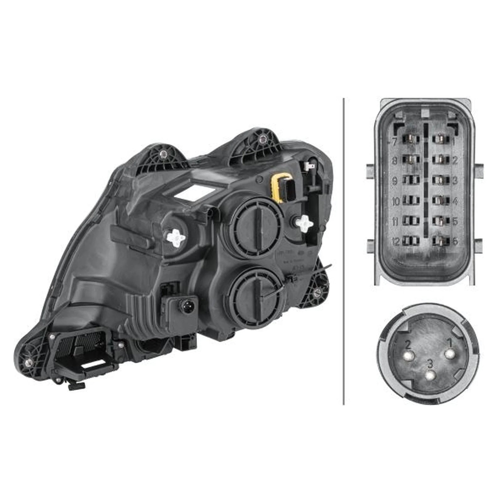 Hella Headlight Headlamp P21W Right 1ED 010 116-541