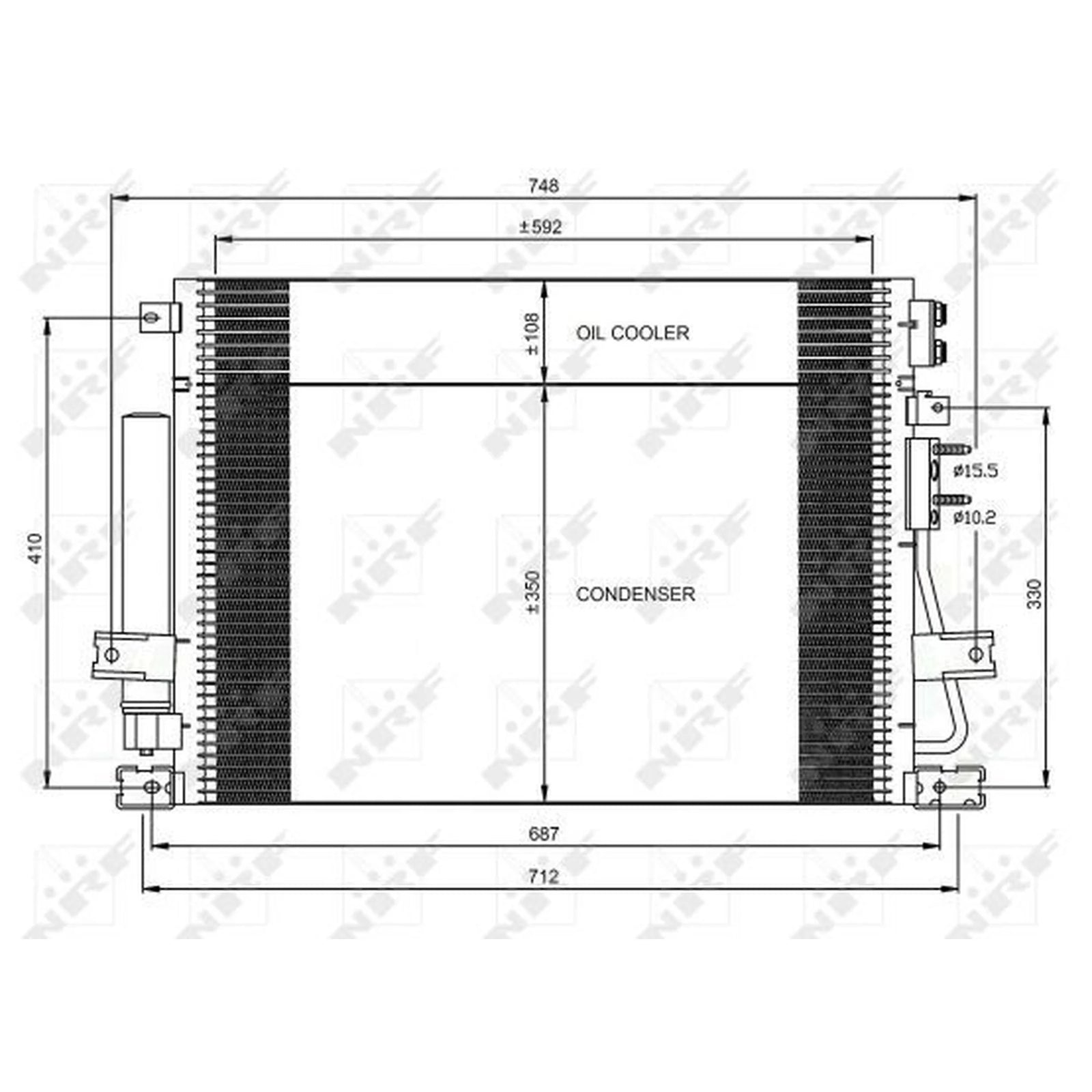 NRF Air Conditioning Condenser 35966
