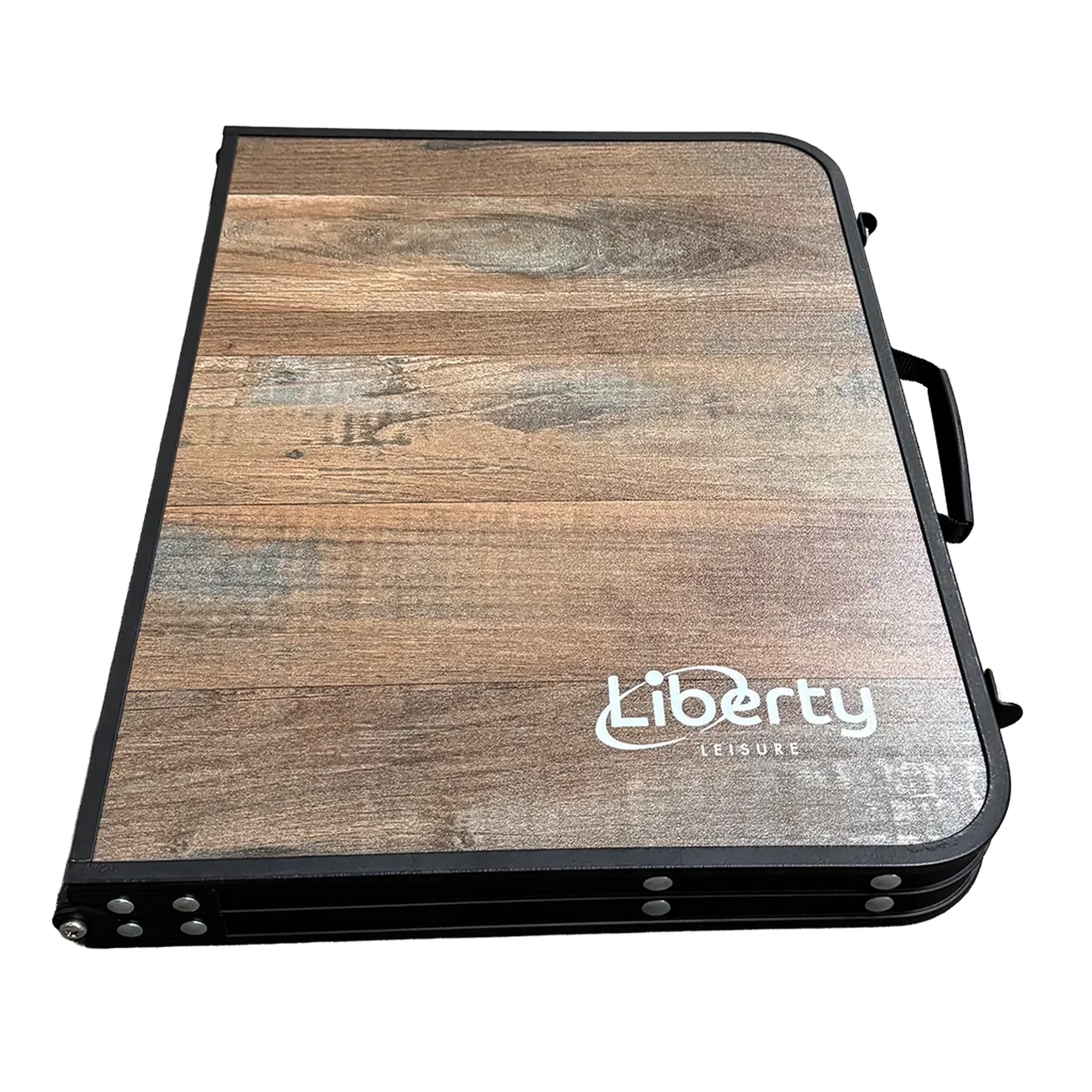Liberty Folding Table - Low Wood Effect, Compact & Portable