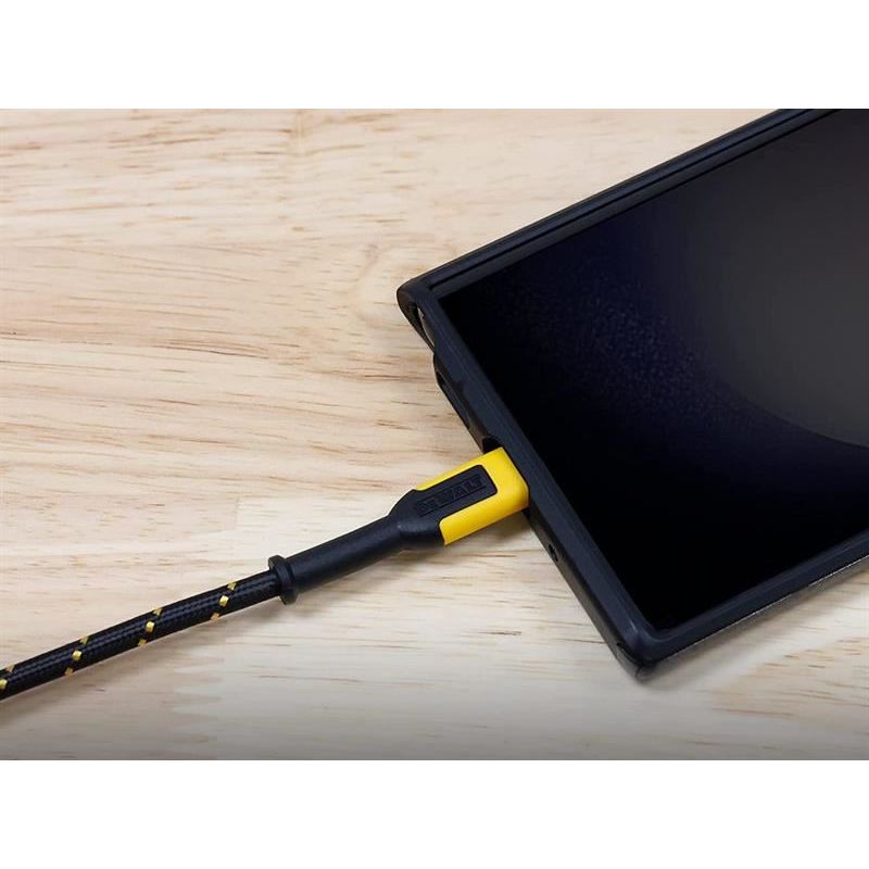 Dewalt Telecoms USB A to USB C Reinforced Charging Cable 1.2m (4ft)
