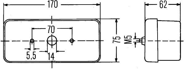 Hella Tail Light / Lamp 2SD 002 582-017