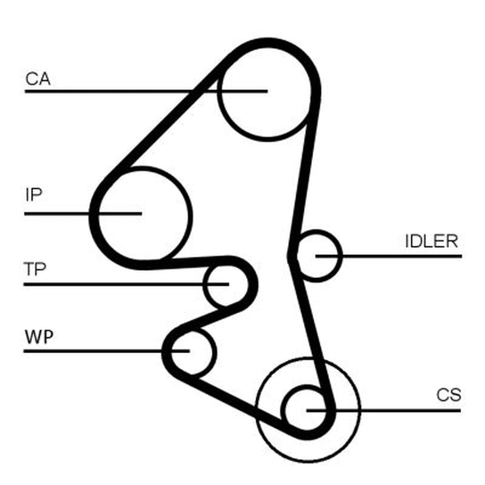 Continental CTAM Timing Belt Kit with Rollers CT1162K5