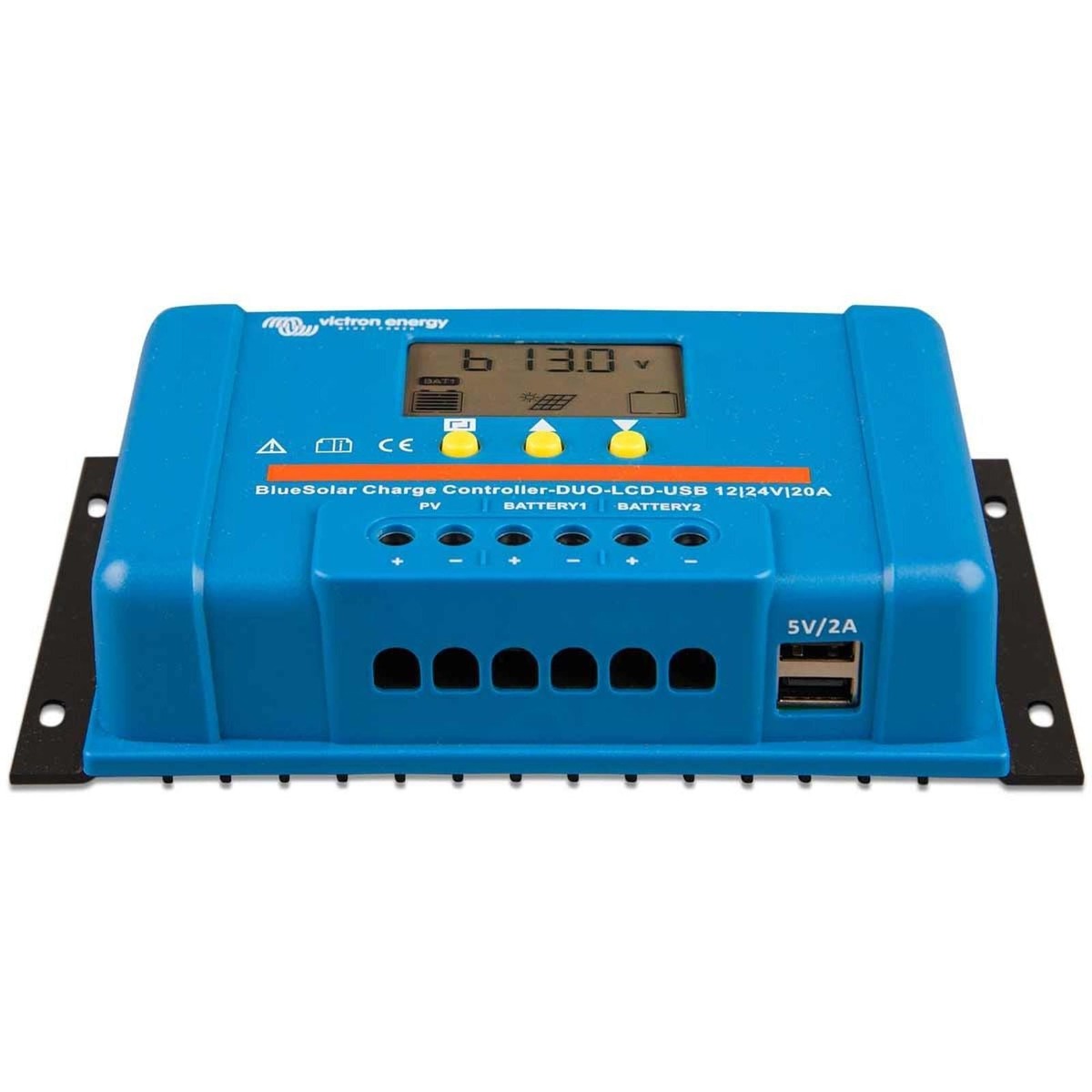 Victron BlueSolar PWM Charge Controller DUO LCD & USB (12V/24V / 20A)