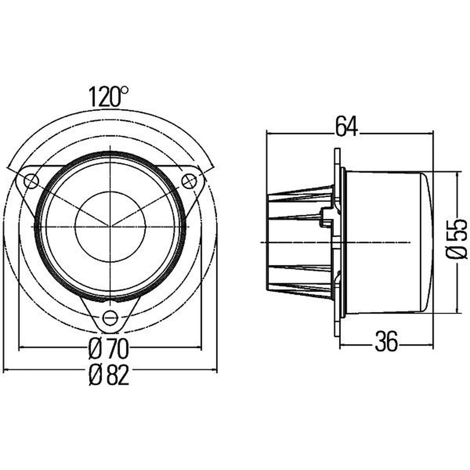 Hella Direction Indicator Light Front 2BA 011 172-401