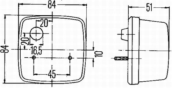 Hella Direction Indicator Light 2BA 003 014-017