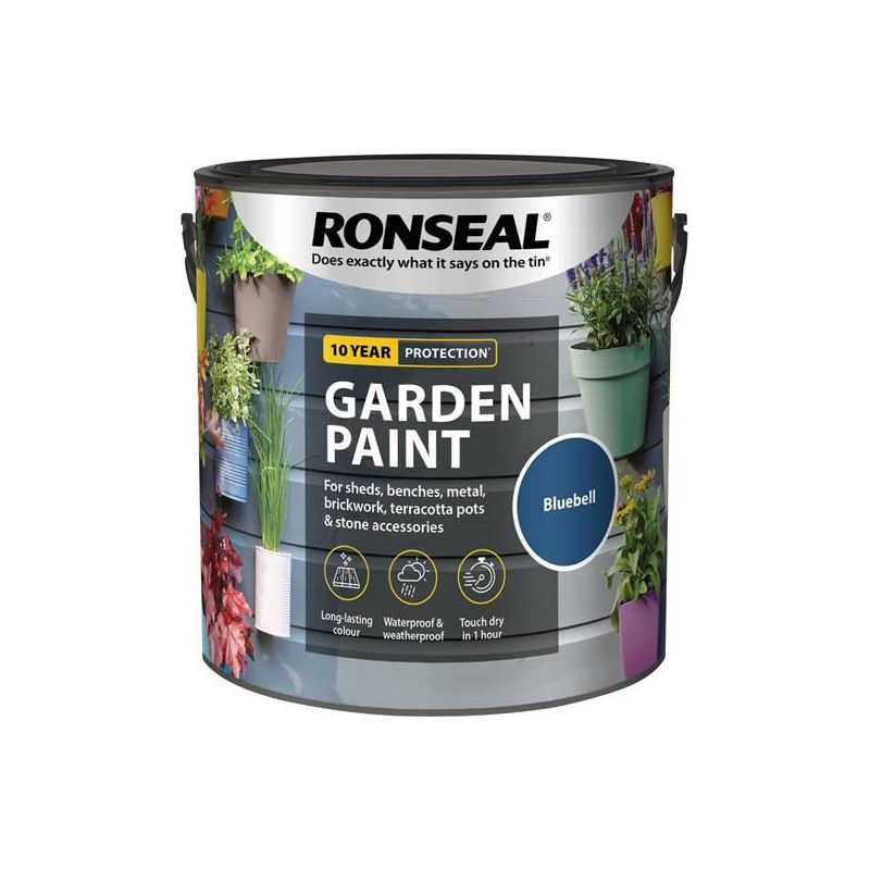 Ronseal Garden Paint Bluebell 2.5 litre