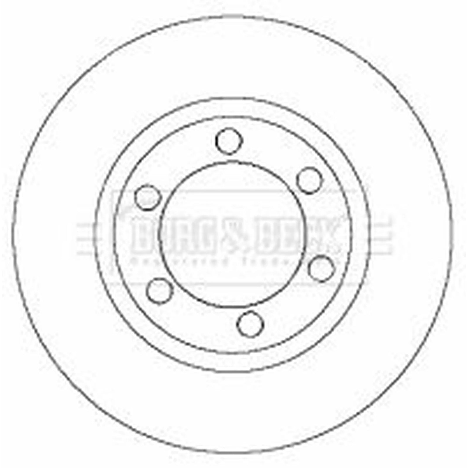 Borg & Beck 2 x Vented Front Brake Discs BBD4367