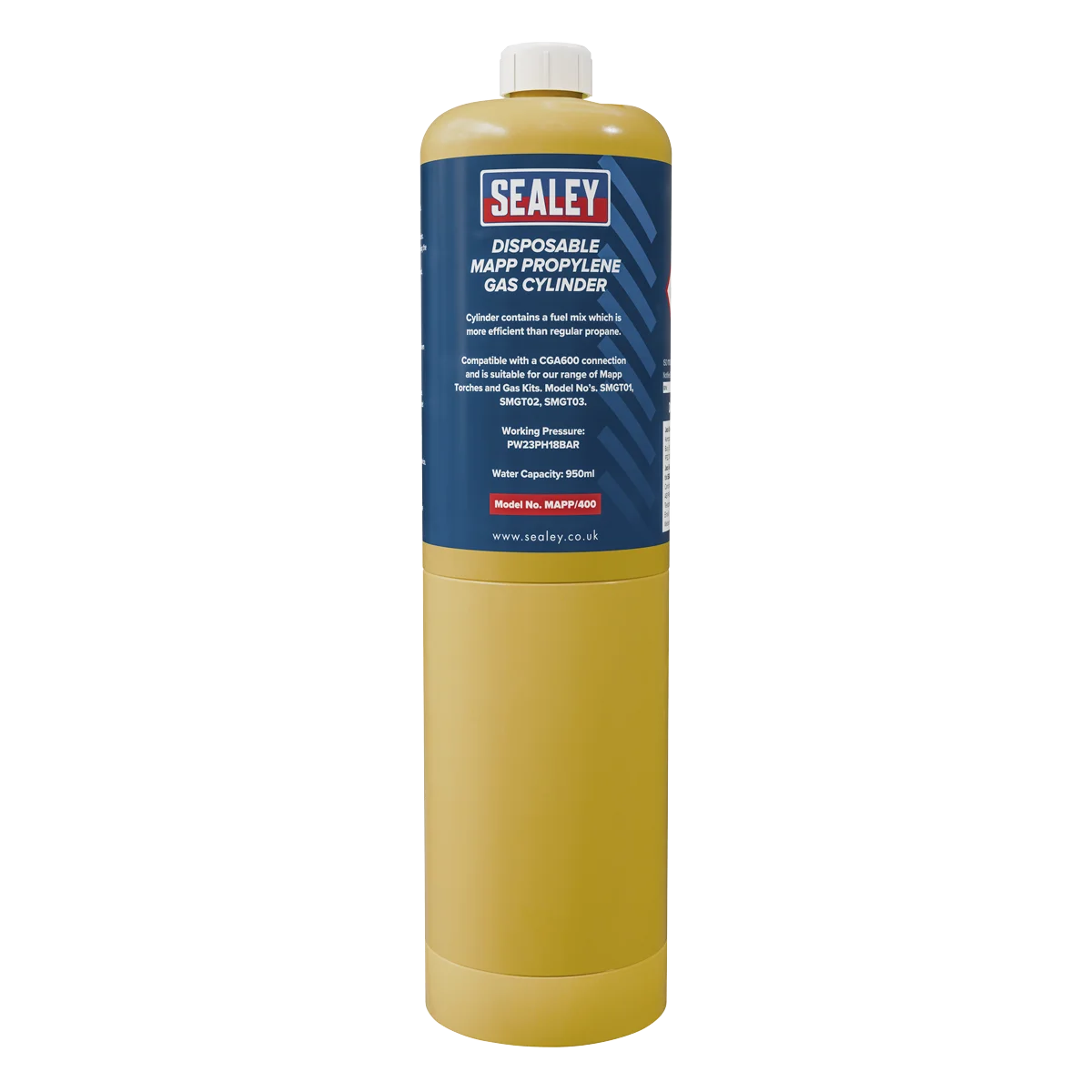 Sealey Disposable MAPP Gas Cylinder Pack of 12 - 11kg