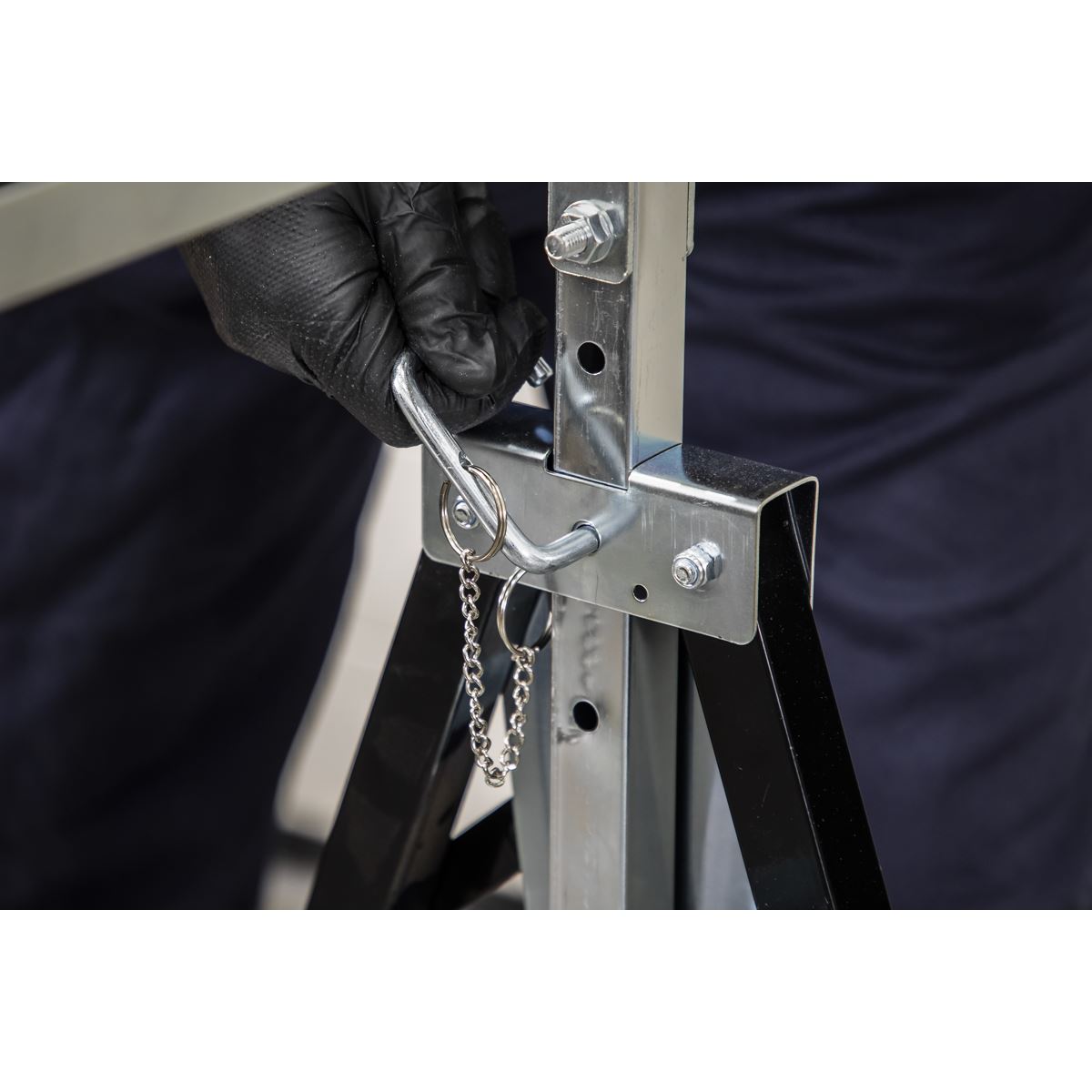 Sealey Fold Down Telescopic Trestle 200kg Capacity - Pair FDT32