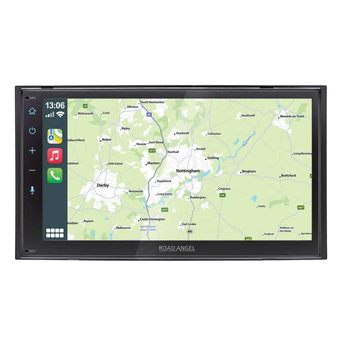 Road Angel Car Stereo with Apple Car Play, Android Auto, DAB/Bluetooth for Con