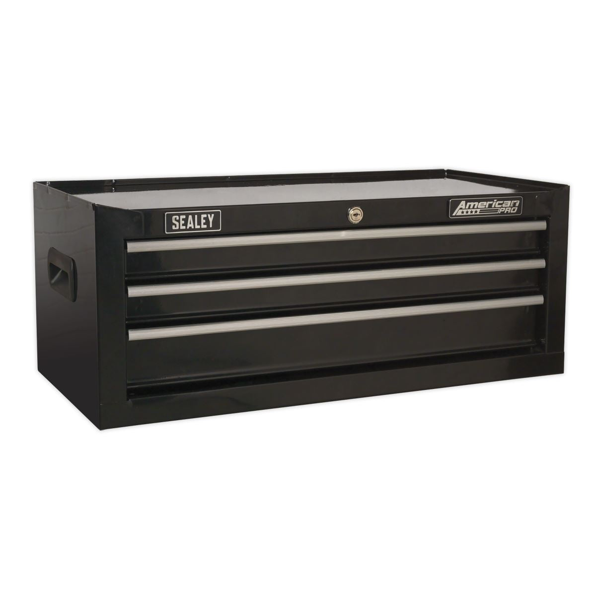 Sealey Topchest Mid-Box & Rollcab 14 Drawer Stack Black AP22BSTACK