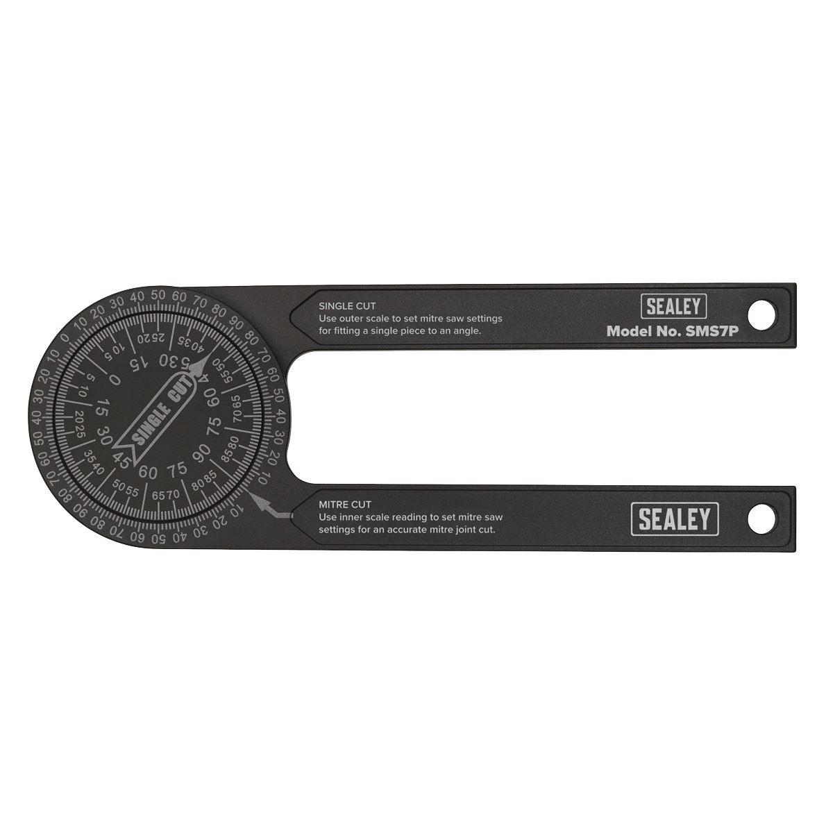 Sealey Mitre Saw Protractor Aluminium SMS7P