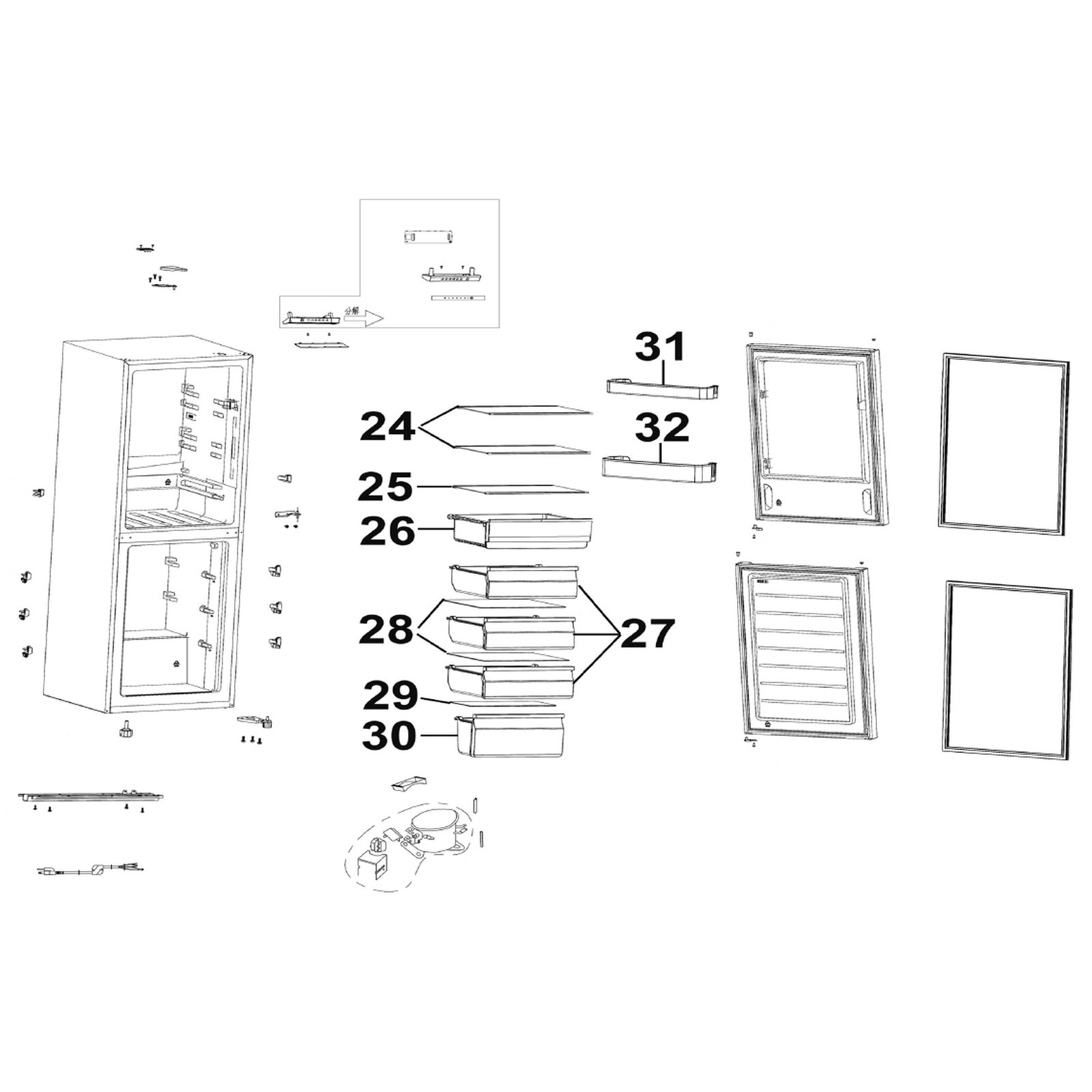 Sealey Glass Shelf DH11077