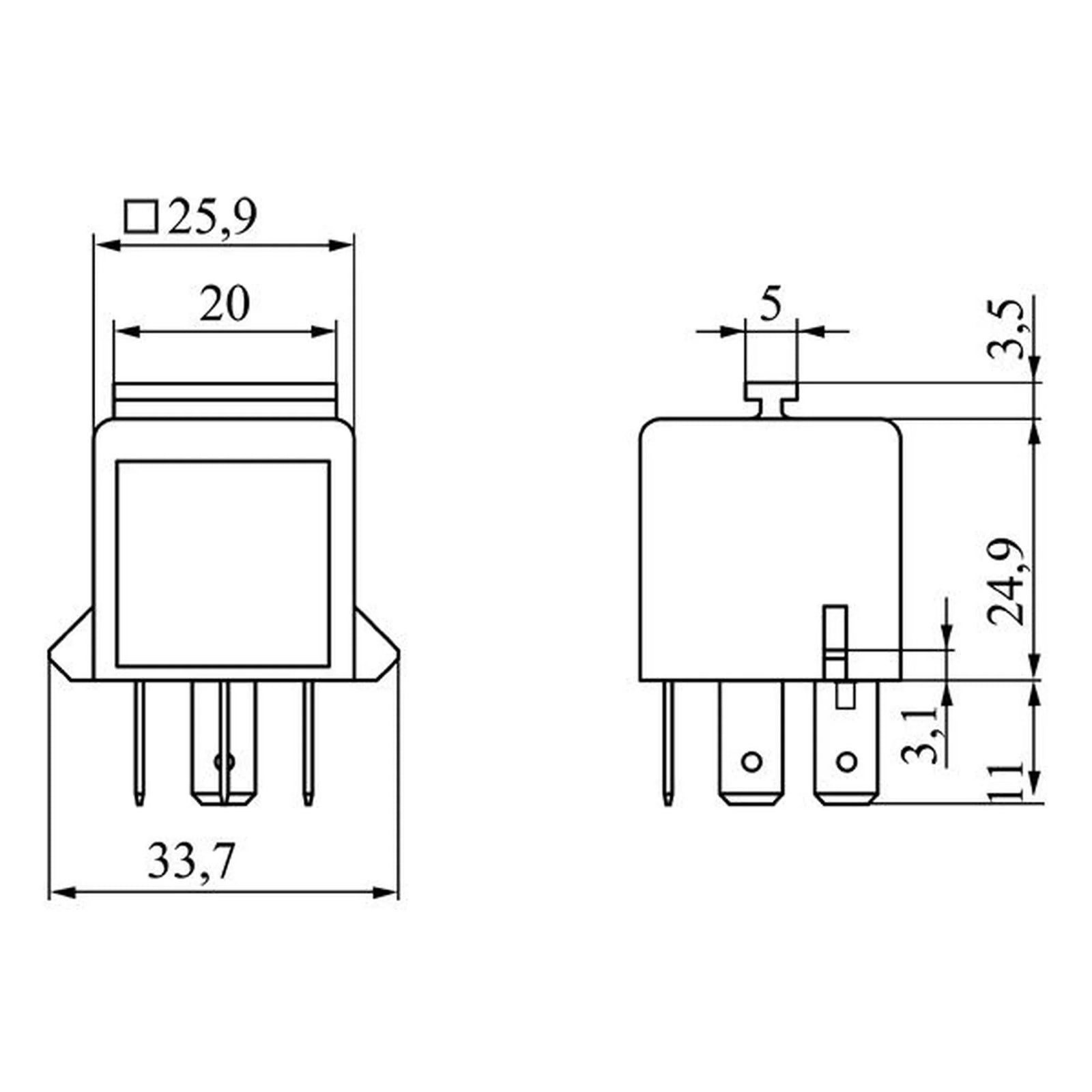 Bosch Horn Klaxon Relay 12V Pin 0 986 332 072