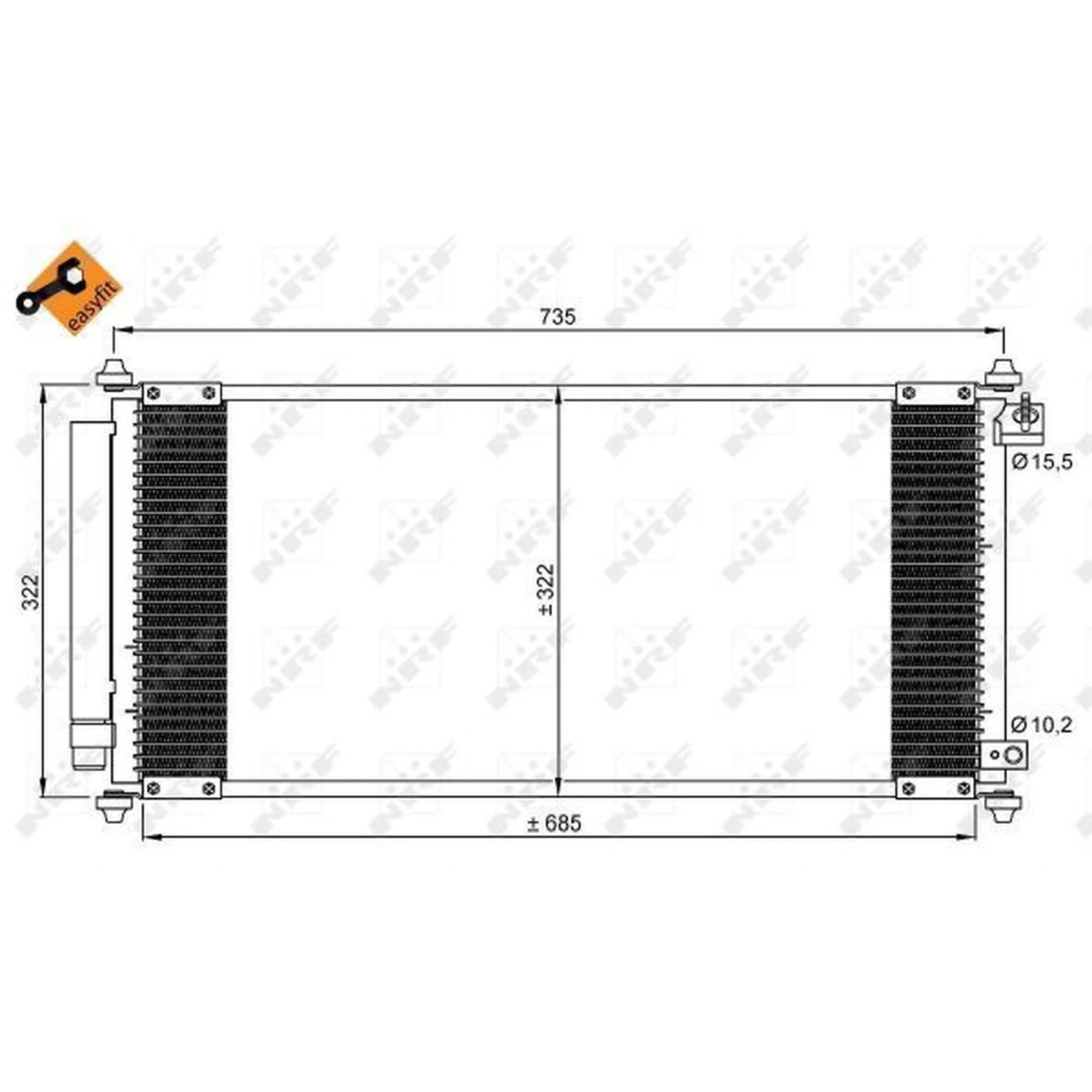 NRF Air Conditioning Condenser 35791