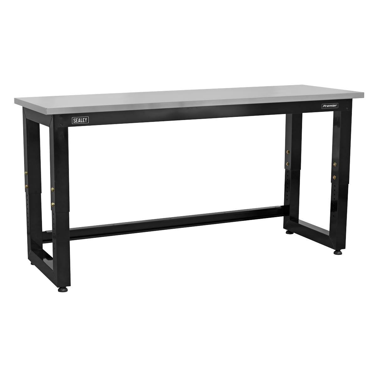 Sealey Steel Adjustable Workbench with Stainless Steel Worktop 1830mm Heavy-Duty