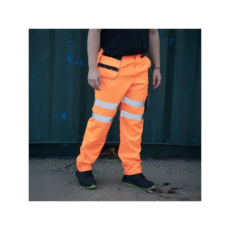 Scan Hi-Vis Holster Trouser Orange - W39-41in - SCAHVHTXXLO