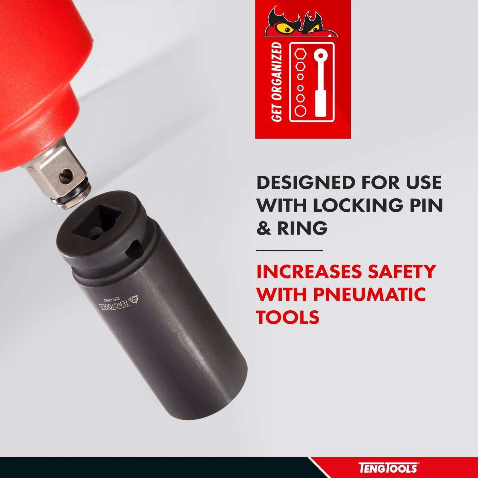 Teng Tools 1/2" Deep Impact Socket DIN AF 13/16"