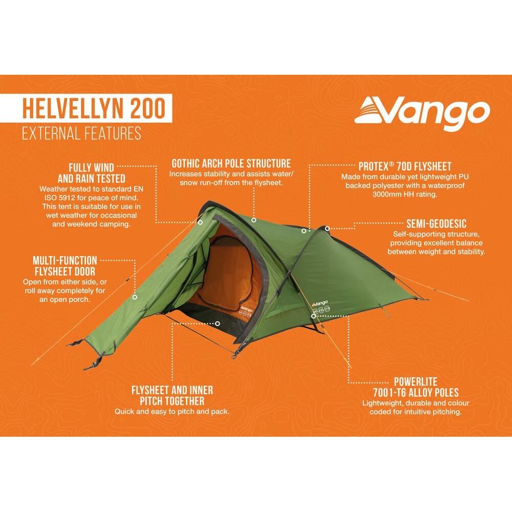Vango Helvellyn 200 Tent Pamir Green
