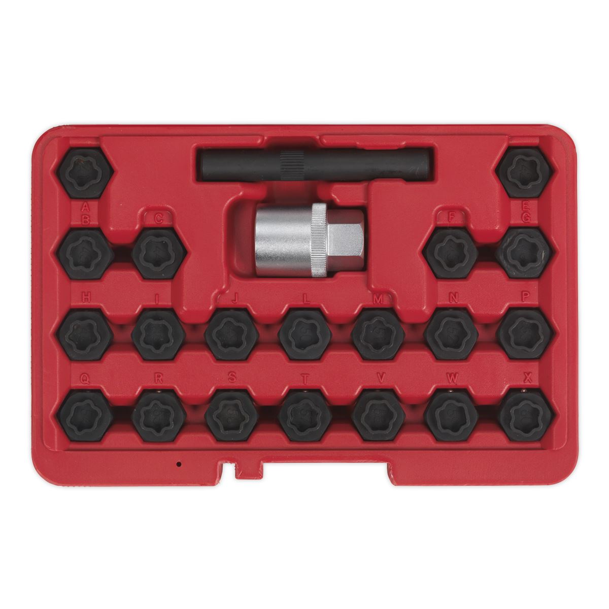 Sealey Locking Wheel Nut Key Set 22pc BMW SX207