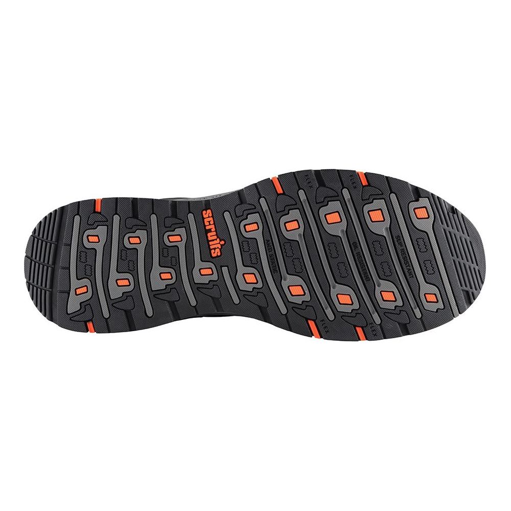 Scruffs Air Safety Trainer Black/Orange Size 10 / 44