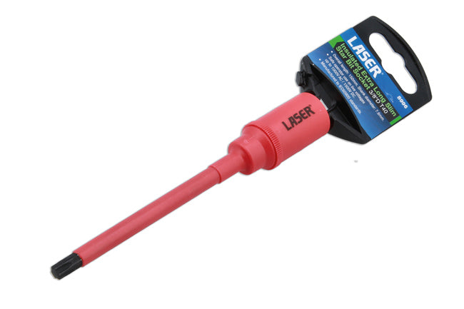 Laser Insulated Extra Long Slim Series Star Bit Socket 3/8"D T40