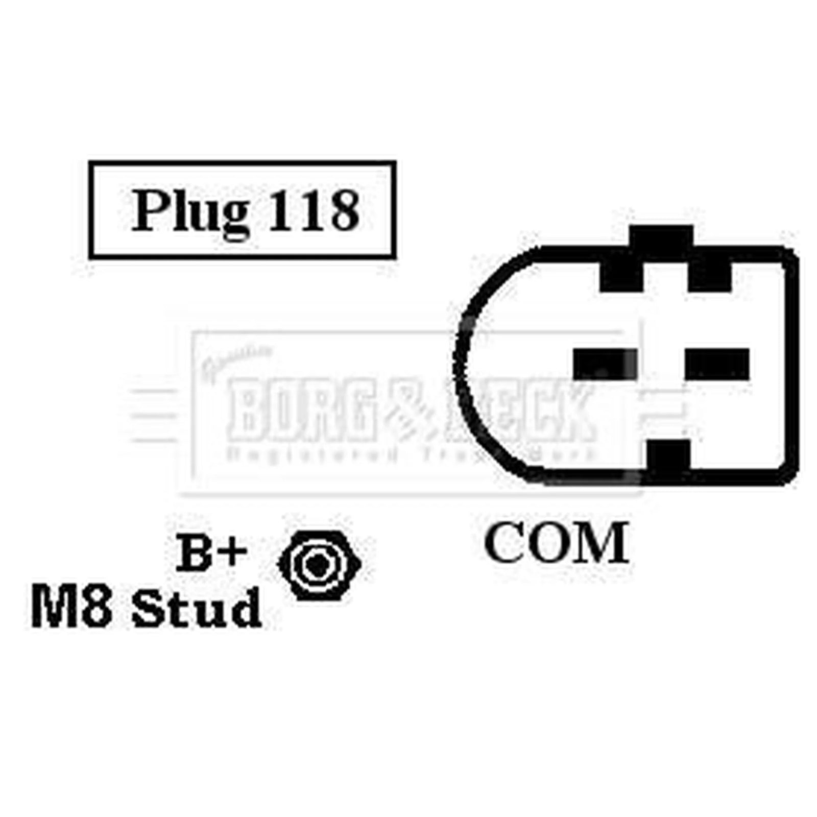 Borg & Beck Car Alternator 12V BBA2459