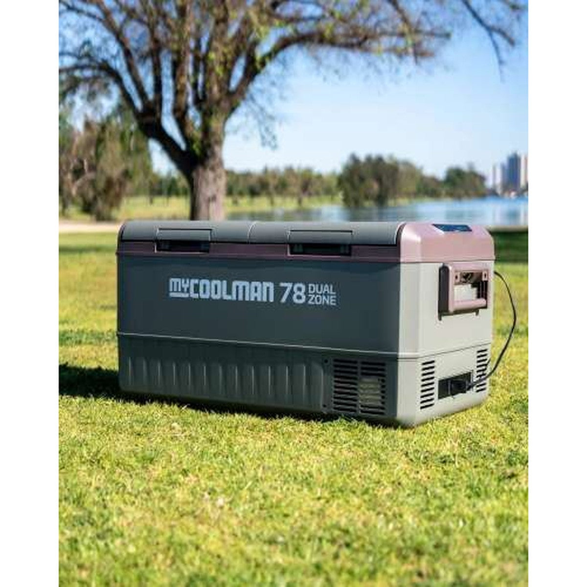 myCOOLMAN 78L Icebox Large Heavy-Duty Hard Cooler with Drain Plug, Tie-Down Points & Bottle Opener