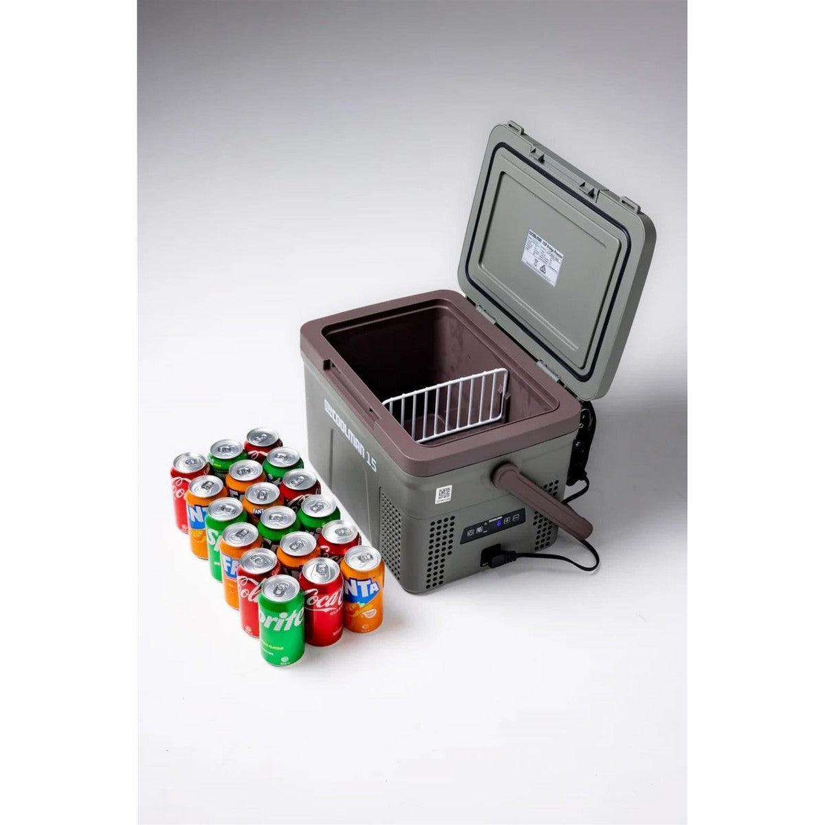 myCOOLMAN 15L Portable Fridge/Freezer Single Zone 12/24V DC + 240V AC Compact & Lightweight
