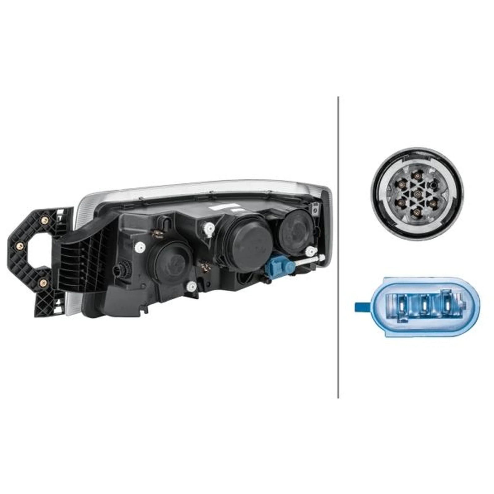 Hella Headlight Headlamp H15 Right 1EL 011 171-261